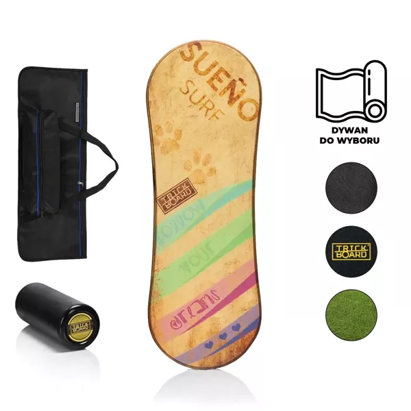 Zestaw Trickboard Sueno Surf New; z Atestem + dywan do wyboru